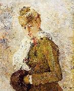 Berthe Morisot Winter aka Woman with a Muff, oil